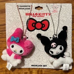 Sanrio Magnetic Plush My Melody and Kuromi Best Friend Necklaces